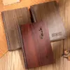Regalos para el Día del Maestro al por mayor Juego de Caja de Regalo de Arte de Bambú Cuaderno Set de Bloc de Notas de Negocios Retro Logo