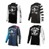 Ropa para Carreras Todoterreno, Camiseta de Manga Larga Versátil y Elegante, Top de Secado Rápido, Ropa para Descenso de Corte Holgado en Tallas Europeas y Americanas, Ropa para Ciclismo