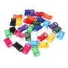 En stock pulsera de cuerda de paracaídas curva colorida de 10 mm hebilla pequeña de plástico equipaje mascota cuerda accesorios hebilla ajustable