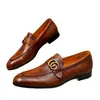 Zapatos de vestir tipo mocasín para hombre estilo británico 2026 modelo nuevo con hebilla metálica, punta redonda, mocasines de moda para estilista