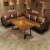 Bar de estilo industrial, salón, asientos en cabina, sofá, cafetería, restaurante de barbacoa, restaurante occidental, bar de música, taberna, juego de mesa y silla