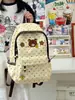 Mochila fresca de verano rosa melocotón con lunares, estilo ins coreano, estilo chica suave, mochila pequeña para estudiantes y salidas