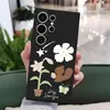 Estilo artístico personalizado flor de lirio Samsung S25 funda de teléfono fresca y limpia S26 Ultra agujero de precisión para lente funda suave a prueba de caídas