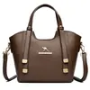 Bolso de mano de moda transfronterizo de lujo ligero para mujer, nuevo bolso de hombro versátil vintage, bolso de hombro y bandolera casual de gran capacidad