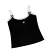 Nuevo estilo de primavera, camisola sexy con ribete de encaje y lazo para mujer con copas, top de capa interior ajustado para mujer