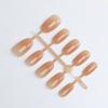 Unhas Semi-Acabadas Artesanais com Blush Degradê Colorido, Peças de Unha Pré-Fabricadas Gato de Gelo Transparente para Manicure