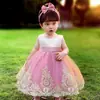 [Bestseller de Amazon] Vestido Formal Infantil para Comercio Exterior, Vestido de Princesa para Niñas Pequeñas, Vestido de Encaje con Bloques de Color, Adecuado para Todas las Estaciones
