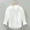 Comércio Exterior Transfronteiriço Dropshipping Aliexpress Mais Vendido Alta Qualidade Algodão Lavado Primavera Camisa Casual Versátil Jaqueta Camisa para Homens