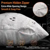 Funda de Almohada de Peluche Bordada con Diseño de Murciélago Fantasma Lindo Patrón de Fantasma Pequeño Halloween Tridimensional (Funda de almohada no incluida)