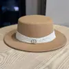 Elegância francesa estilo Hepburn, chapéu de lã de copa reta, moda versátil retrô britânica, chapéu de pescador feminino da moda