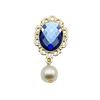 Pingente de pérola embutido de 13*18mm, pulseira com fivela de diamante, acessórios para cabelo, corrente, pingente, acessórios de joias DIY