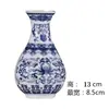Colgante de Pared para el Hogar Botella Pequeña de Flores Botella de Pared Zen Chino Florero de Porcelana Azul y Blanca Cerámica Decoración de Oficina Decoración Artesanal
