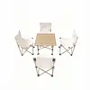 Juego de Mesa y Sillas Plegables para Exteriores, Mesa de Picnic Portátil, Silla de Camping Luna Rollo de Huevo, Juego de Regalo de Mesa Plegable