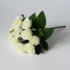 Flores artificiales al por mayor de fábrica, 5 cabezas, 10 flores, rosas pequeñas, decoración del hogar, ramos de boda, rosas artificiales al por mayor