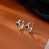 Exquisitos Pendientes de Corazón con Goteo de Aceite para Mujer, Dulce y de Moda, Diseño de Nicho, Pendientes Elegantes Versátiles para el Día a Día
