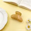 Pinza para el Cabello Simple con Forma de Concha, Pinza Grande Mate de Colores para Bañarse, Pasador para Media Cola de Caballo, Accesorio para el Cabello para la Parte Posterior de la Cabeza, Pasador