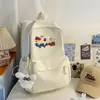 Mochila Curativa con Bordado de Cachorro Amarillo Energético para Estudiantes de Primaria, Linda y Adorable para la Escuela, Salidas y Viajes de Primavera