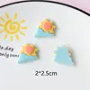 Sombrero de Paja Estrella de Mar Más Vendido Estilo Vacacional Accesorios de Joyería de Resina Zapatos de Madera Materiales para Bricolaje Venta al por Mayor Pj866