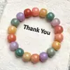 Pulseira Bodhi Gradiente Versão Estudante, Macia e Flexível para Brincar com os Dedos, Contas Budistas para Meninas, Pulseira de Raiz de Bodhi para Homens
