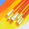 801 Varilla Roja Nylon Gouache Tiza Set Pincel de Arte Niños Práctica Gouache Tiza Acuarela Acrílico Pincel al Óleo