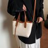 Bolso de Textura de Alta Gama para Mujer 2025 Nueva Moda Moda Nicho Bolso Cubo Portátil Ocio para Viajes Bolso Bandolera