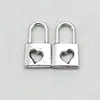 1.5cm aleación amor hueco cerradura simulación DIY equipaje llavero colgante joyería ferretería accesorios al por mayor