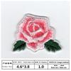 Processamento de bordado mais vendido bordado de rosa florzinha vermelha patch de tecido atacado patch de bordado fabricação de flores bordado computadorizado