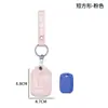 Funda protectora para tarjeta de ascensor de inducción personalizada llavero de cuero cubierta de tarjeta de control de acceso integrada cuero redondo pequeño rectangular