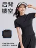 Polo Esportivo de Manga Curta com Meio Zíper para Golfe Tênis Secagem Rápida Collant Fitness Uniforme de Treinador Feminino Feito Sob Medida