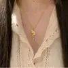 Nuevo Collar de Cadena para Clavícula con Colgante de Estrella Radiante de Diamante Cepillado de Unicornio Tendencia Diseño de Nicho para Mujer Venta al por Mayor