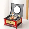 Regalo Creativo Máquina de Café de Manivela Caja de Música Adornos Regalos para Niños Decoraciones de Escritorio para Estudiantes Serie de Cajas de Música