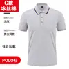 Ropa de Trabajo de Seda Helada de Verano Camiseta de Manga Corta Formulación logo Cultura Publicitaria Camisa Polo Ropa de Clase Fiesta Ropa de Negocios