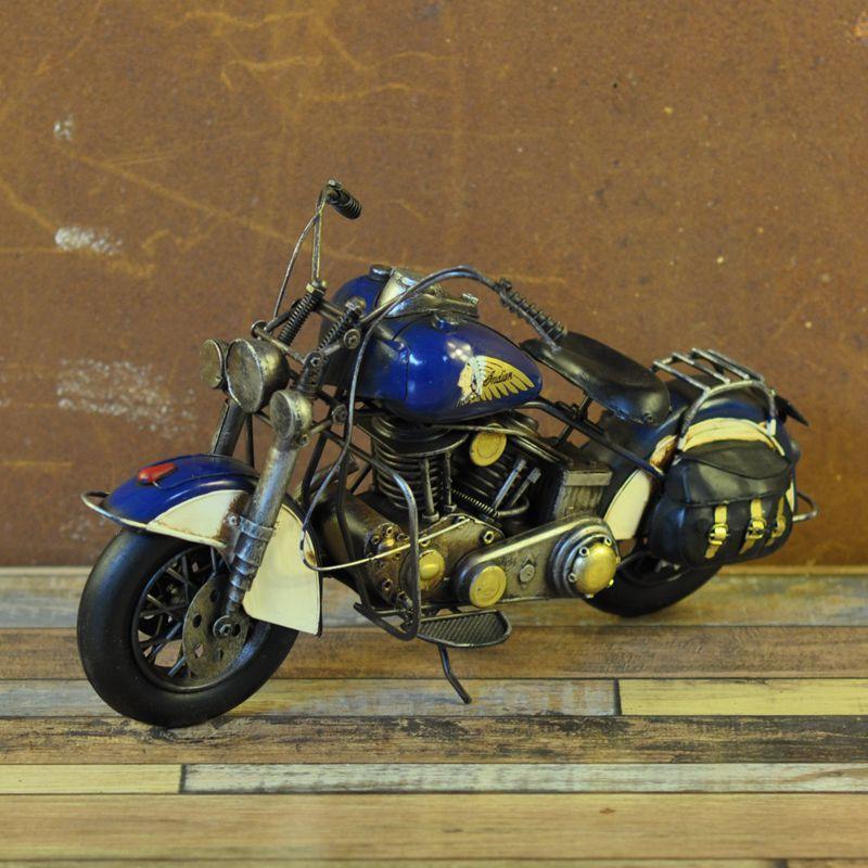 铁艺复古摩托车批发家居摆件手工饰品办公室内房间工艺品装饰摆设