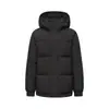 Chamarra acolchada corta engrosada 90% plumón de pato blanco, colección otoño/invierno 2026, unisex, chamarra de plumón cálida y resistente al frío