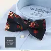 Fornecimento Direto da Fábrica gravata borboleta masculina terno gravata borboleta algodão floral gola borboleta gravata borboleta moda casual moda
