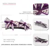 Jiarui Clip de Cabelo Novo de Laço com Strass Transfronteiriço Placa de Acetato de Alta Qualidade Inlaid Strass Clip Duplo de Laço Horizontal