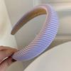 ¡Textura super buena! Diadema de rayas de ala ancha gruesa color alta gama temperamento coreano diadema 2022 nuevo presión cabello