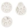 Molde de Silicona para Joyería Clásica Esfera Tallada Vintage Decoración de Pastel de Azúcar Flip DIY Herramienta para Hornear Chocolate Molde