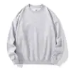 Sudadera de algodón puro con cuello redondo y logo personalizado, top de corte holgado, camiseta cultural para parejas, talla europea, 300 g, talla grande, estilo casual
