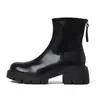 Botas estilo Martin de sola grossa para mulheres, novas botas de tornozelo estilo coreano outono/inverno 2024, botas elásticas de ajuste justo, botinhas para mulheres