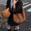 Bolso Tote para Viajes Cotidianos Transfronterizo Simple Gamuza Hombro Único Debajo del Brazo Bolso Mujer Gran Capacidad Versátil Bolso de Mujer de Gama Alta