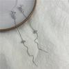 Aguja de Plata S925 Moda Corea del Sur Pendientes Altos Pendientes Simples con Borlas Pendientes Elegantes Estilo Pequeño Fragante Joyería Transfronteriza