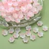 Accesorios Estéreo de Flor Pequeña de Cerezo Glaseado de 10 mm Pasador para Niños Pasador DIY Accesorios de Joyería con Cuentas de la Dinastía Han
