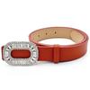Cinturón de Mujer de Marca Europea y Americana Nuevo de 3 cm, Cinturón Ancho de Moda Incrustado con Diamantes, Cinturón Decorativo a Juego para Faldas de Mujer, Cinturón Versátil