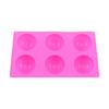 Molde para hacer bolas de hielo en forma de caja de hielo, molde de chocolate de 6 agujeros, molde de silicona para bolas de hielo, molde multipatrón, venta al por mayor