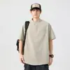 Camisa Polo Masculina de Manga Curta, Nova Roupa Masculina de Verão, Marca da Moda, Gola Alta Elegante, Roupa Masculina de Alta Qualidade