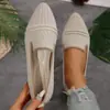 Zapatos Planos de Fácil Poner 2026, Casual de Tacón Bajo, Elegantes de Punta Fina, Modernos sin Cordones, Calidad de Exportación, Colección de Primavera, Zapatos para Mujer Tallas Grandes