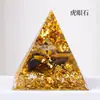 Gravel de cristal de 3 cm para cruzar fronteras, pegamento de gota, adornos de pirámide, decoración de torre de energía para escritorio de oficina en casa, adornos al por mayor