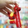 Chaveiro Pingente de Desenho Animado Anime Pokemon Boneco de Borracha Macia Pikachu Chaveiro Presente Ornamento de Loja de Dois Yuan