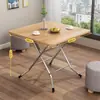 Mesa Plegable Alquiler Habitación Mesa de Comedor Sencilla Mesa Cuadrada Doméstica Sencilla 2 Personas 4 Personas Puesto Mesa de Comedor Portátil